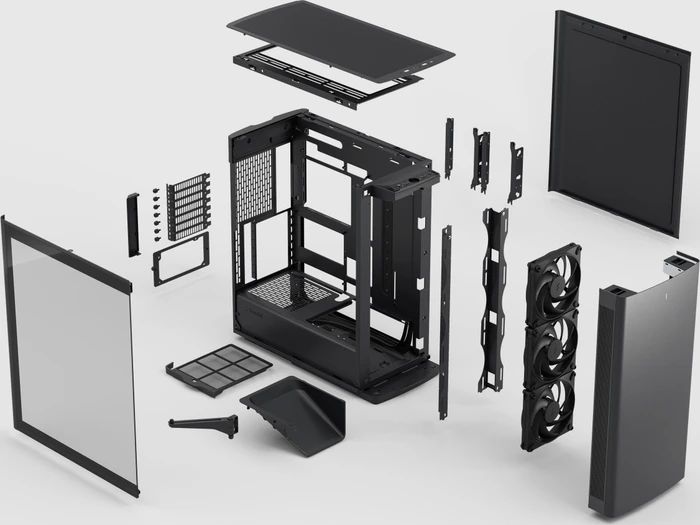 Fractal Design Define One Dark TG Light Tint, schallgedämmt