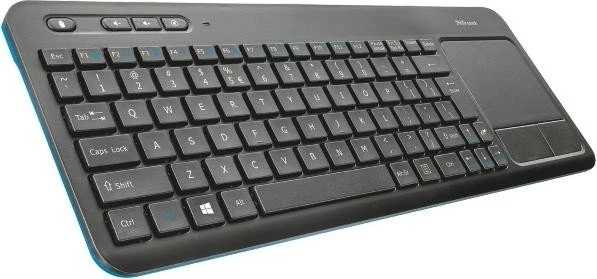 Trust Veza wireless Touchpad Keyboard, USB, DE