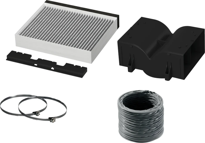 Siemens Umluftmodul LZ21CGI14 | Clean Air Standard Umluftset | Aktivkohlefilter | Anti-Fisch-Funktion | Zubehör Image