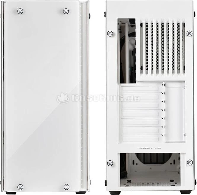 EVGA DG-76 weiß, Glasfenster