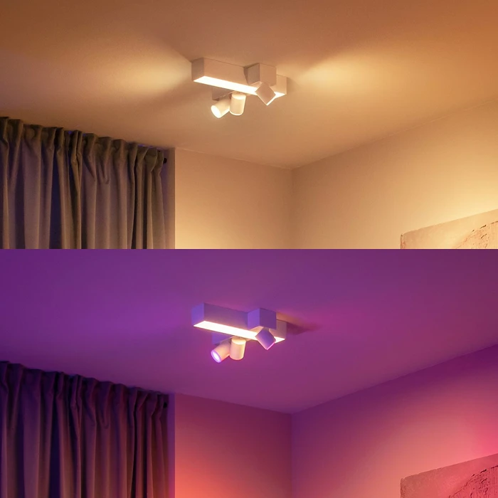 Philips Hue White and Color Ambiance Centris Cross 3 Spot 4-flammig weiß