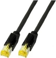 EFB Elektronik TM31 Dätwyler 7702 Patchkabel, Cat7/Cat6a, S/FTP, RJ-45/RJ-45, 1.5m, schwarz