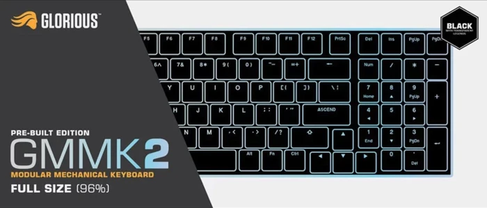Glorious GMMK 2 Full Size, 96%, schwarz, LEDs RGB, Glorious Fox Linear, USB, FR