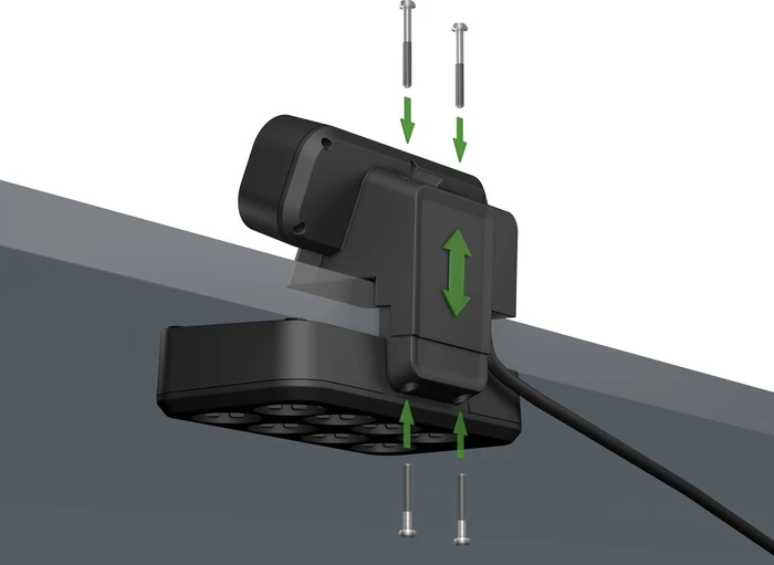 Brennenstuhl estilo Duplex Tischsteckdosenleiste mit Schalter und Überspannungsschutz, 9-fach, 1x USB-A/1x USB-C, 2m, silber/schwarz