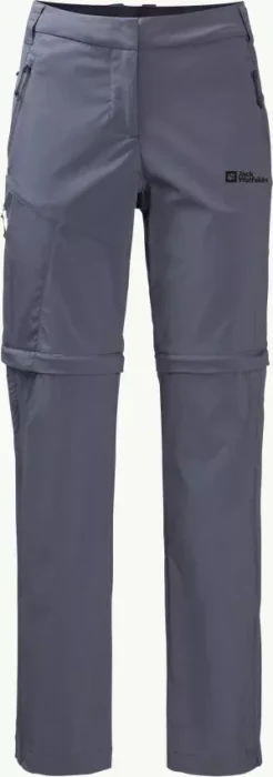 Jack Wolfskin Glastal Zip Away Zip-Off Hose lang dolphin (Damen)