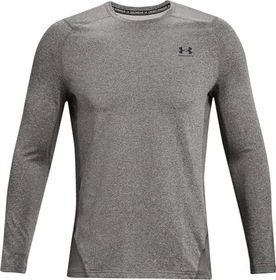 Under Armour ColdGear Fitted Funktionsshirt langarm charcoal light heather/black (Herren)
