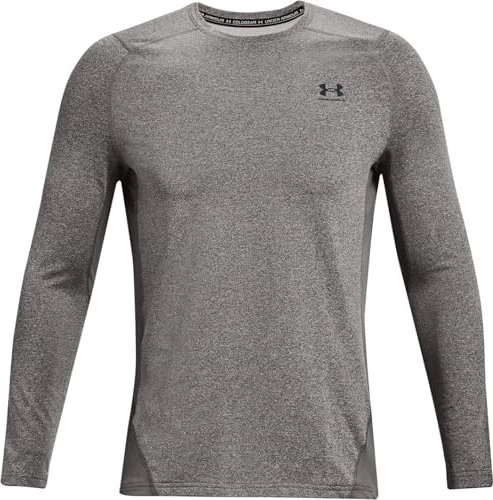 Under Armour ColdGear Fitted Funktionsshirt langarm charcoal light heather/black (Herren)