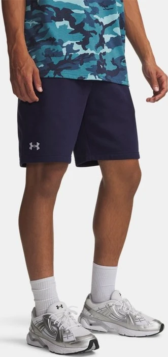 Under Armour Rival Fleece Hose kurz marine midnight navy/white (Herren)