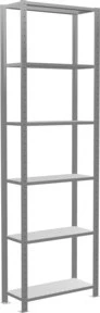Schulte Lagertechnik Multiplus 150 Schwerlastregal 75x250x30cm verzinkt
