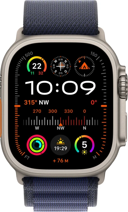 Apple Alpine Loop Small für Apple Watch Ultra (49mm) marine/titan natur