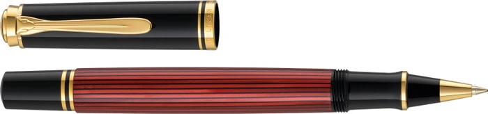 Pelikan Souverän 400 Tintenroller (Mine) schwarz/rot, Geschenkbox