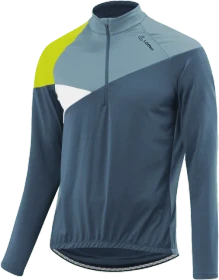 Löffler Areas Mid Half-Zip Trikot langarm dark petrol (Herren)