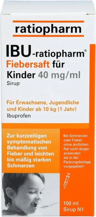 IBU-ratiopharm 4% Fiebersaft für Kinder, 100ml