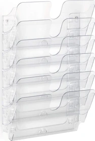 Durable Flexiplus 6 Prospekthalter, 6 Fächer, A4, quer, transparent