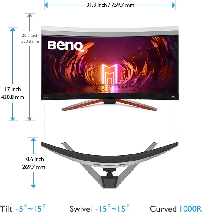 BenQ Mobiuz EX3410R, 34"