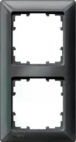 Siemens DELTA line Rahmen 2-Fach, 151x80mm, carbonmetallic
