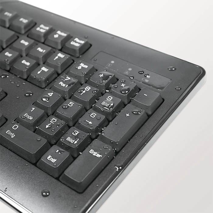 LogiLink 2.4GHz Funk Tastatur & Maus Combo Set schwarz, USB, DE