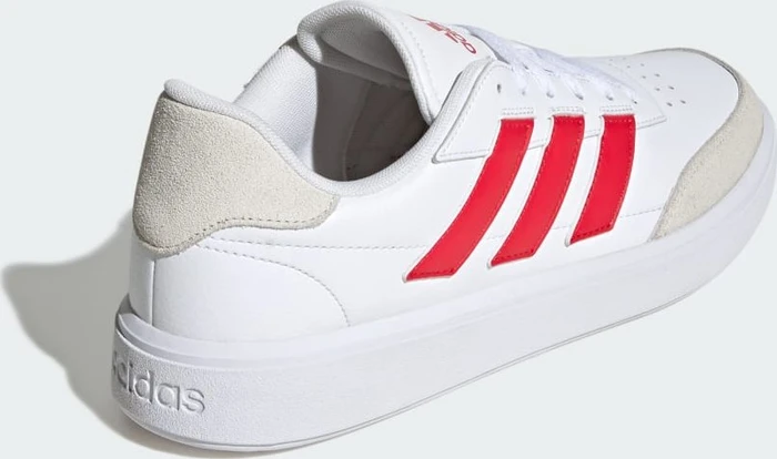 adidas Courtblock cloud white/pure ruby/off white (Herren)