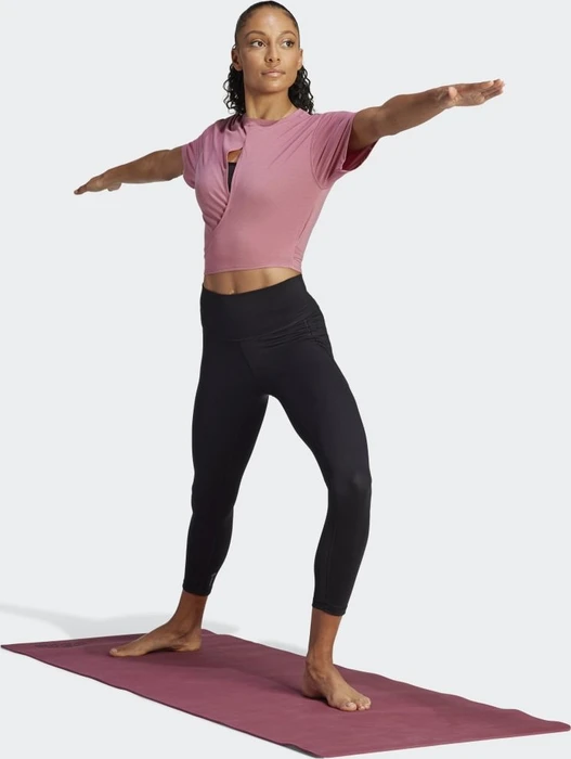 adidas Yoga Studio Funktionsshirt kurzarm pink strata (Damen)