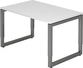 Hammerbacher Ergonomic Plus R-Serie RS12/W/G Schreibtisch 120x80cm weiß/graphit