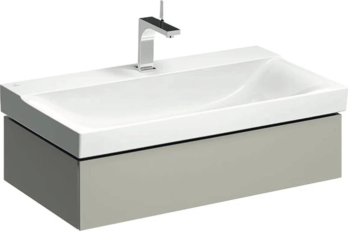 Geberit Xeno² Unterschrank für Waschtisch 88x22x46.2cm, 1 Schublade, greige