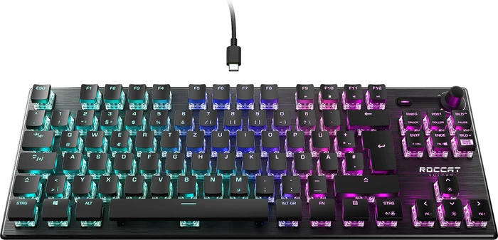 Roccat Vulcan TKL, LEDs RGB, schwarz, Titan SPEED, USB, US