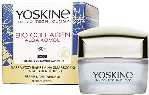 Yoskine Bio Collagen 60+ Kombu Alge Night Cream, 50ml