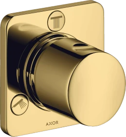 Hansgrohe Axor Citterio M Ab- und Umstellventil Trio/Quattro polished gold optic