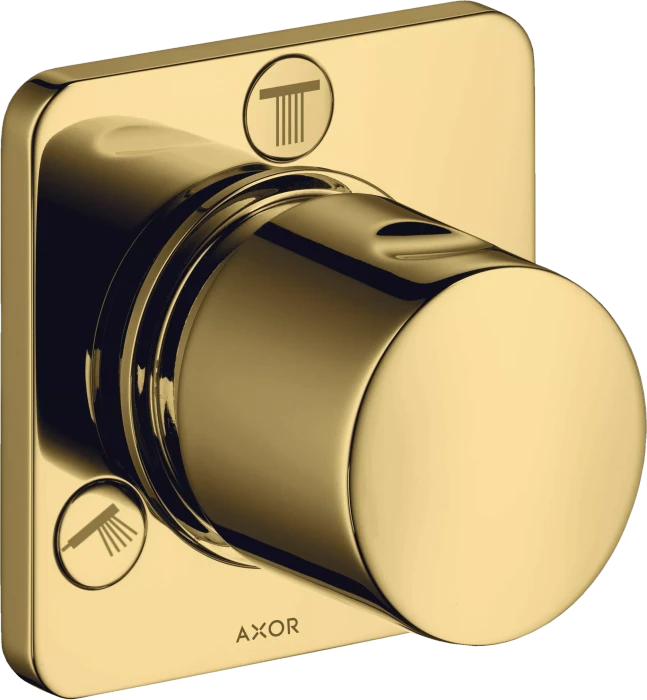 Hansgrohe Axor Citterio M Ab- und Umstellventil Trio/Quattro polished gold optic