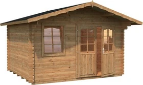 Palmako Emma 10.4m² Gartenhaus hellbraun tauchgrundiert