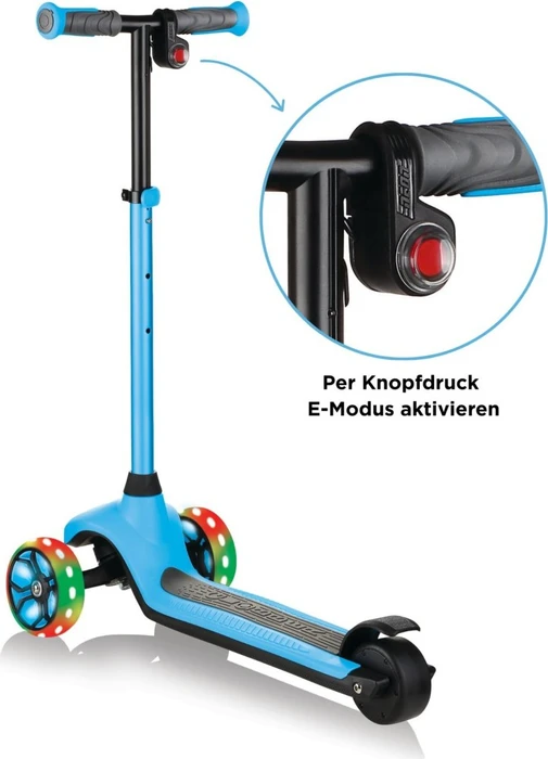 Globber E-Motion 4 Plus Elektro-Roller sky blue 10km/h