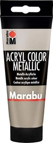Marabu Acryl Color Acrylfarbe, taupe metallic, 100ml
