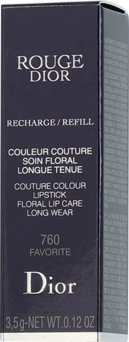 Christian Dior Rouge Metallic Dior Lippenstift N°760 Favorite Velvet Refill, 3.5g
