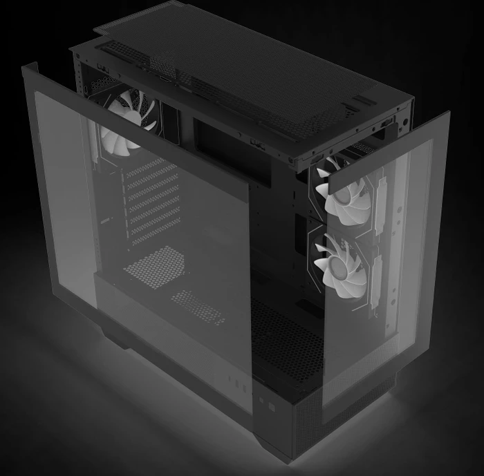 Zalman Chronix V2 Black, schwarz, inkl. 3x Lüfter, Glasfenster