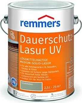 Remmers UV Dauerschutz-Lasur silbergrau, 2.5l