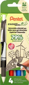 Pentel EnerGel Eco BL77E Gelroller, 4er-Set