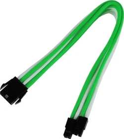 Nanoxia 8-Pin EPS Verlängerung 30cm, single grün/weiß (NX8PV3EGW)
