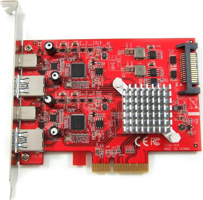 DeLOCK 2x USB-C 3.1, 2x USB-A 3.1, PCIe 3.0 x4