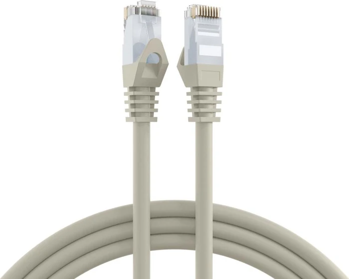 EFB Elektronik CCA Patchkabel, Cat6, U/UTP, RJ-45/RJ-45, 0.25m, grau