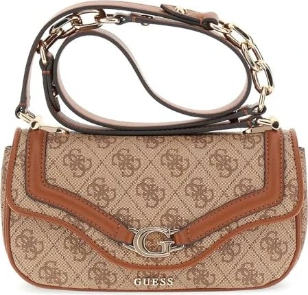 Guess Dea 4G-Logo Umhängetasche latte logo/brown