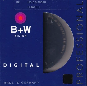 B+W Filter F-Pro ND3.0 ND1000 (110) neutral grau 62mm