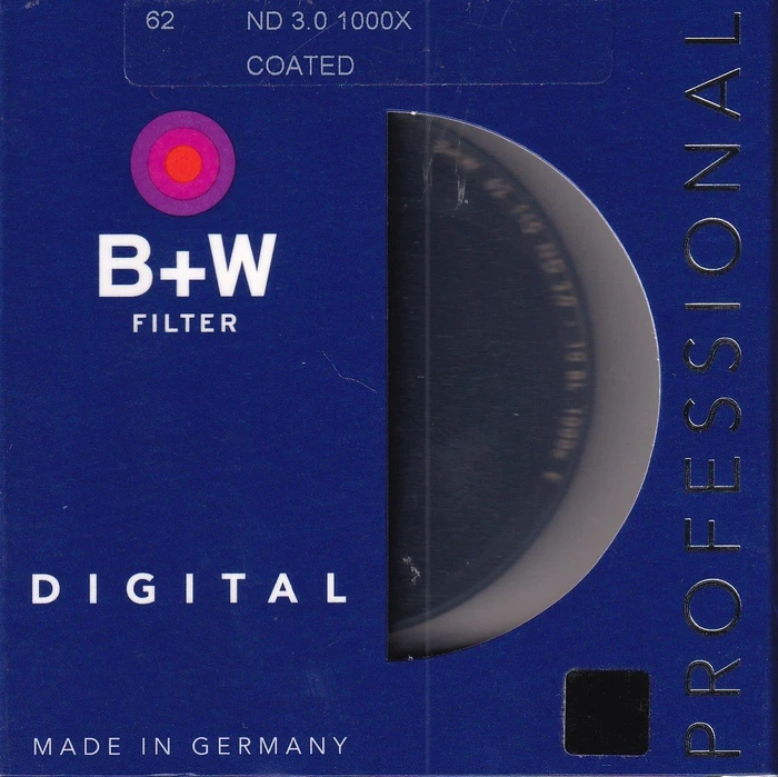 B+W Filter F-Pro ND3.0 ND1000 (110) neutral grau 62mm
