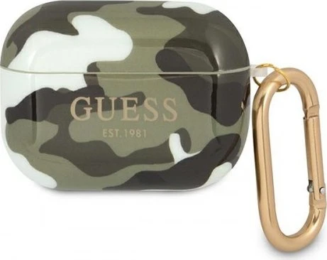 Guess Cover for Airpods Pro Camouflage Khaki