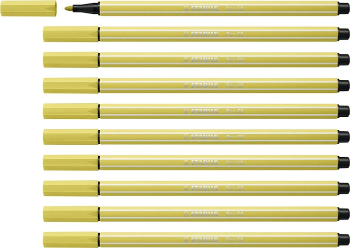 STABILO Pen 68 senf, 10er-Pack