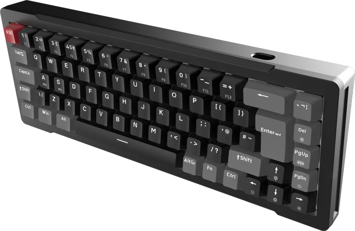 Raijintek MGA-68 Magnetic Switch Keyboard, schwarz, LEDs RGB, Hejin Magnetic Yellow, USB, DE