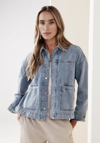 Street One Helle Waschung Jeansjacke light blue random washed (Damen)