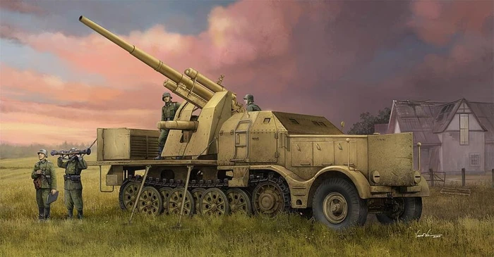 Trumpeter Schwerer Zugkraftwagen 18t with 8.8cm Flak
