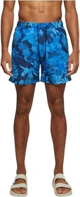 Urban Classics Pattern Badeshorts blue flower/tropical (Herren)