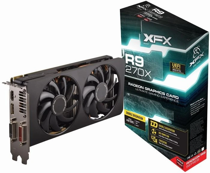 XFX Radeon R9 270X DD, 4GB GDDR5, 2x DVI, HDMI, DP
