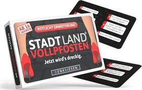 Stadt Land Vollpfosten - Das Brettspiel - Rotlicht Edition Jetzt wird's dreckig (Erweiterung)